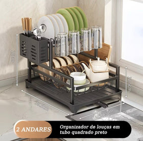 Escorredor de Louças Aço Carbono